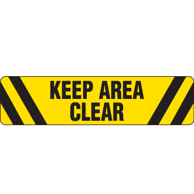 Keep Area Clear Floor Safety Decal