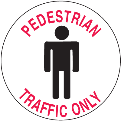 Anti-Slip Safety Floor Markers - Pedestrian Traffic Only