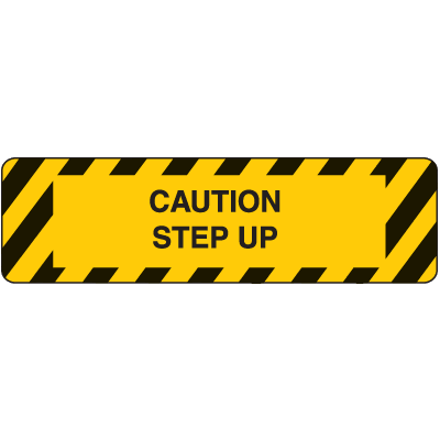 Anti-Slip Stair Treads - Caution Step Up