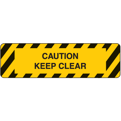 Anti-Slip Stair Treads - Caution Keep Clear