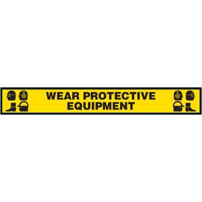 Wear Protective Equipment Floor Marking Strip
