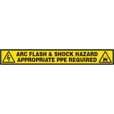 PPE Required Arc Flash Floor-Marking Strip