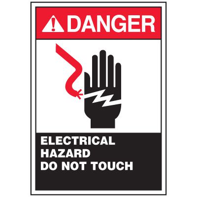 Arc Flash Labels - Danger Electrical Hazard Do Not Touch