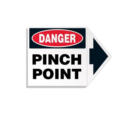 Arrow Labels - Danger Pinch Point