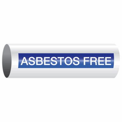 Asbestos Free - Opti-Code® Self-Adhesive Pipe Markers