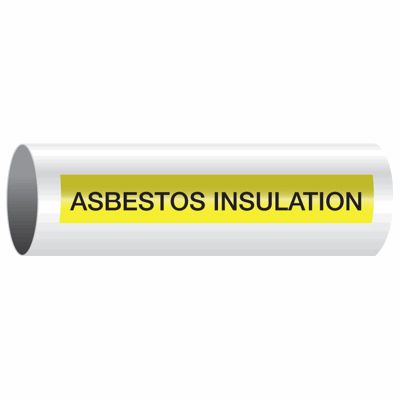 Asbestos Insulation - Opti-Code® Self-Adhesive Pipe Markers