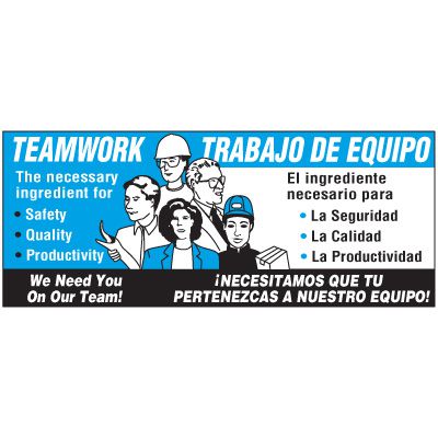 Teamwork Bilingual Banner