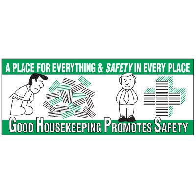 Good Housekeeping Promotes Safety Banner