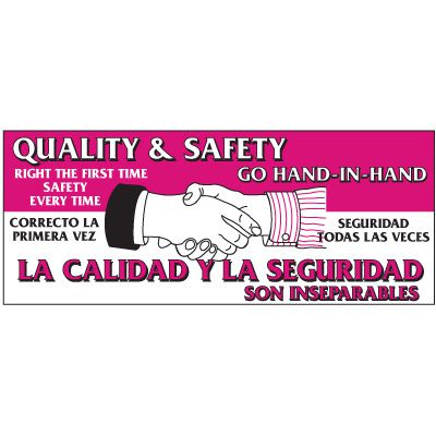 Bilingual Quality And Safety Banner