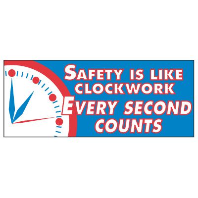 Safety Is Like Clockwork Banner
