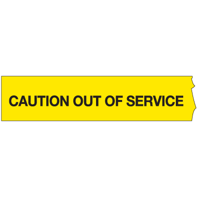Barricade Tape - Caution Out Of Service