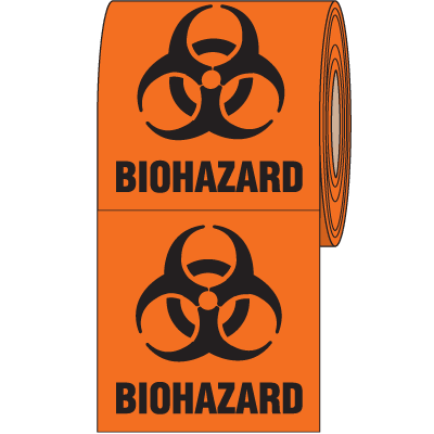 Biohazard Labels On-A-Roll