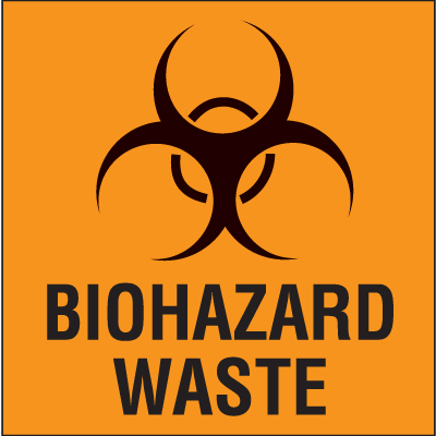 Drum Labels - Biohazard Waste
