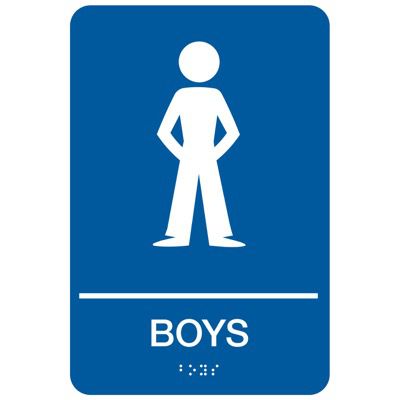 Boys - Economy Braille Signs