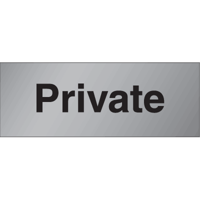Brass & Aluminum Door Signs- Private