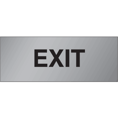 Brass & Aluminum Door Signs - Exit
