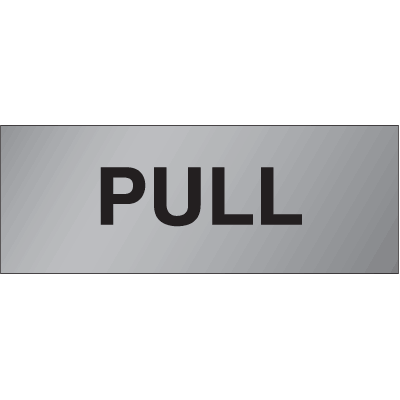 Brass & Aluminum Door Signs - Pull