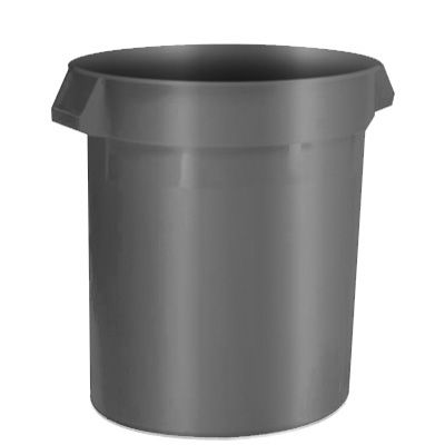 Brute® Round Containers - 10 Gallon - Rubbermaid® 2610-GRAY