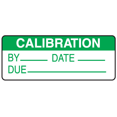 Calibration By Date Due - Write On Labels On A Roll