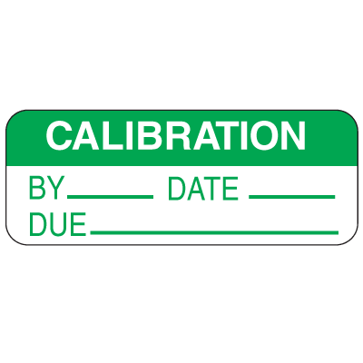 Write-On Calibration Due Labels for Greasy Surfaces