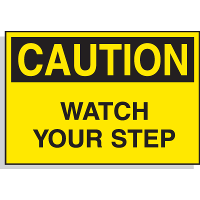Caution Labels - Watch Your Step