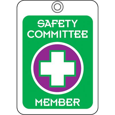 Safety Committee Member ID Tags