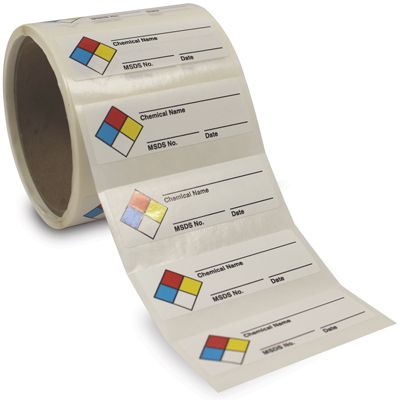 NFPA Labels On-A-Roll - Chemical Name