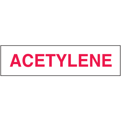 Chemical Label Value Packs - Acetylene