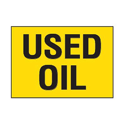 Chemical Safety Labels - Used Oil