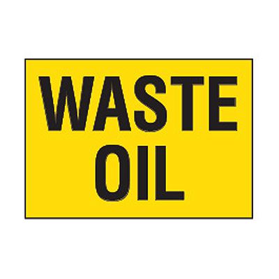 Chemical Safety Labels - Waste Oil