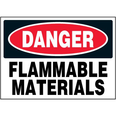 Danger Labels - Flammable Materials