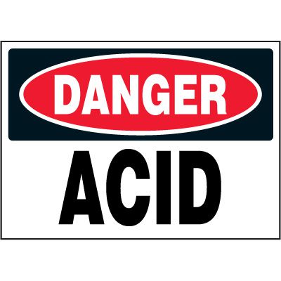 Danger Labels - Acid