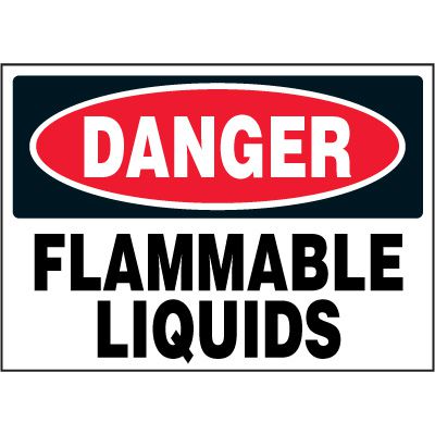 Danger Labels - Flammable Liquids