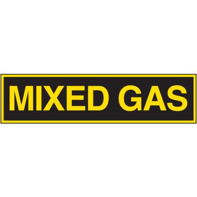 Chemical Hazard Labels - Mixed Gas