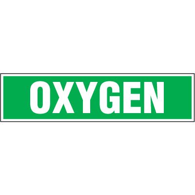 Chemical Hazard Labels - Oxygen