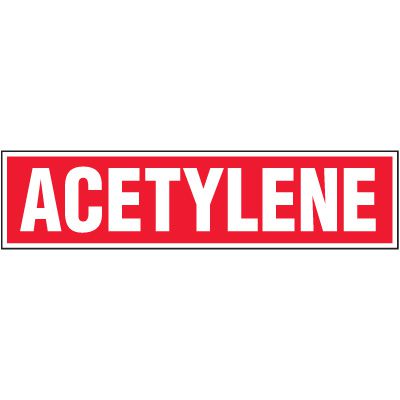 Chemical Hazard Labels - Acetylene