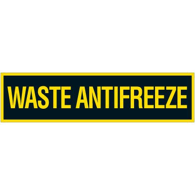 Chemical Hazard Labels - Waste Antifreeze