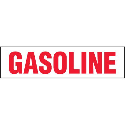 Chemical Hazard Labels - Gasoline