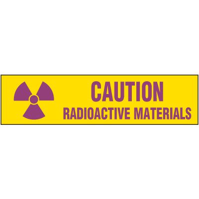 Chemical Hazard Labels - Caution Radioactive Materials