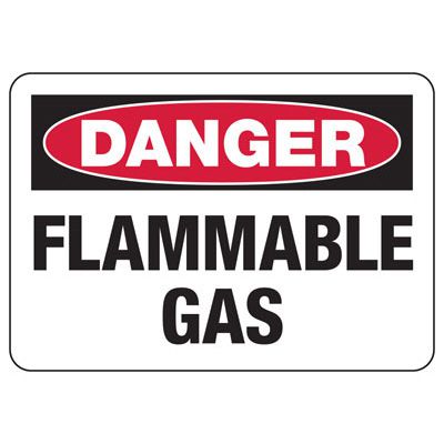 Danger Signs - Flammable Gas