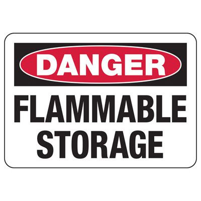 Danger Signs - Flammable Storage