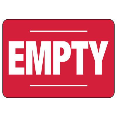Right To Know Signs - Empty