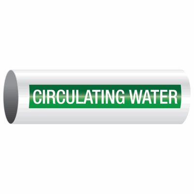 Circulating Water - Opti-Code® Self-Adhesive Pipe Markers