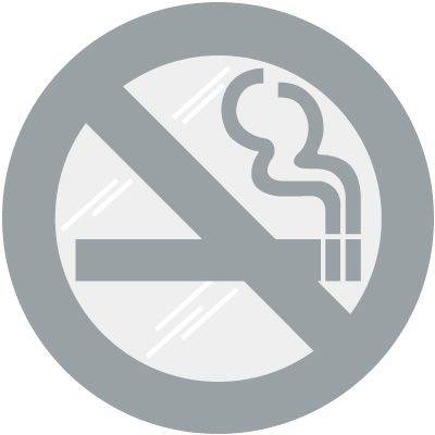 No Smoking Symbol Window Decal
