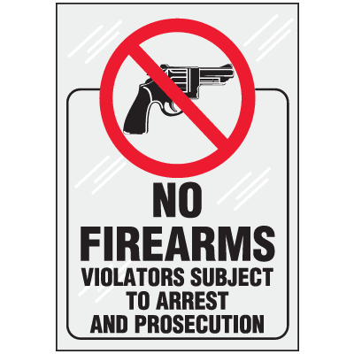 No Firearms Violators Prosecuted Clear Label