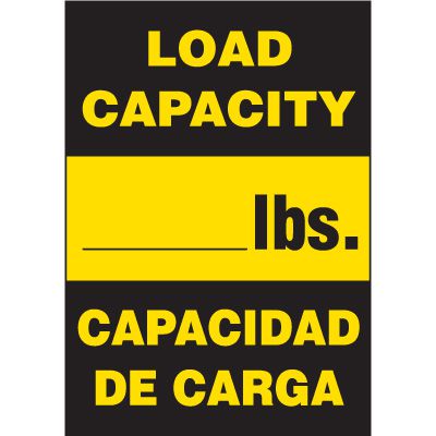 Bilingual Load Capacity Labels