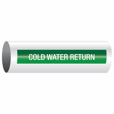 Cold Water Return - Opti-Code® Self-Adhesive Pipe Markers