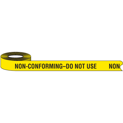 Color-Coded QC Shipping Tape - Non-Conforming