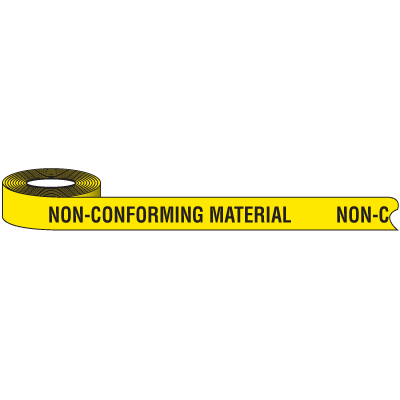 Color-Coded QC Shipping Tape - Non-Conforming Material