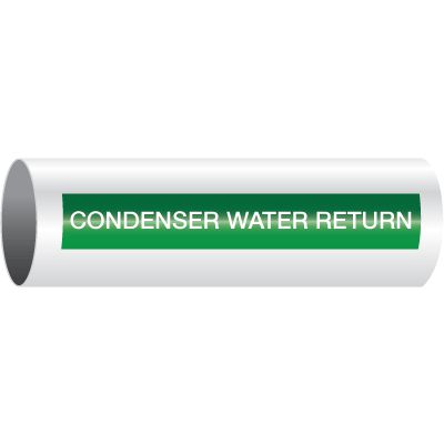 Condenser Water Return - Opti-Code® Self-Adhesive Pipe Markers